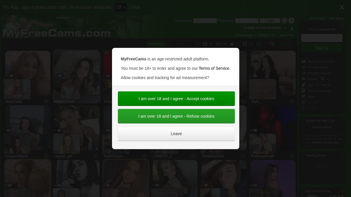 MyFreeCams · Предпросмотр